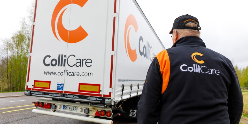 ColliCare Truck on the road in Finland